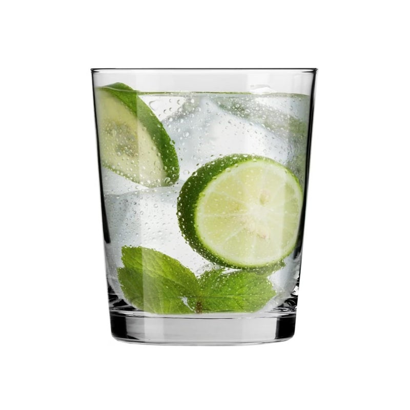 Krosno Drink Water Juice Drinking Glasses, Set of 6, 8.5 oz, Pure Collection, Ideal for Everyday Use, Drinking Glasses, Dishwasher Safe, Made in Europe - Image 1