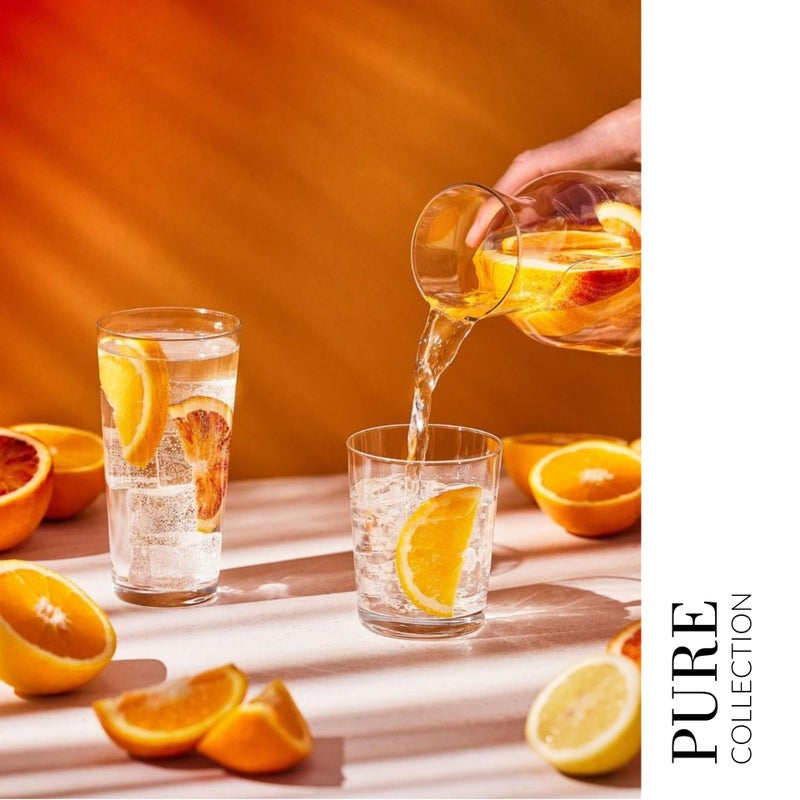 Krosno Drink Water Juice Drinking Glasses, Set of 6, 8.5 oz, Pure Collection, Ideal for Everyday Use, Drinking Glasses, Dishwasher Safe, Made in Europe - Image 5