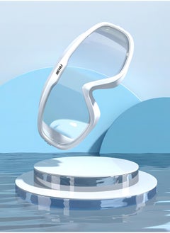 JIEHU All-in-One Swim Goggles with Integrated Earplugs: Leakproof and Anti-Fog for Ages 12 and Up  - Image 1