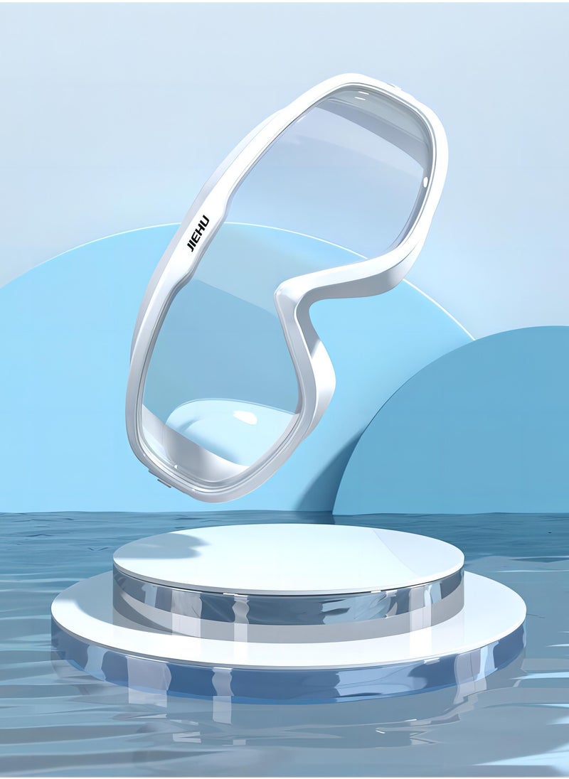 JIEHU All-in-One Swim Goggles with Integrated Earplugs: Leakproof and Anti-Fog for Ages 12 and Up  - Image 1