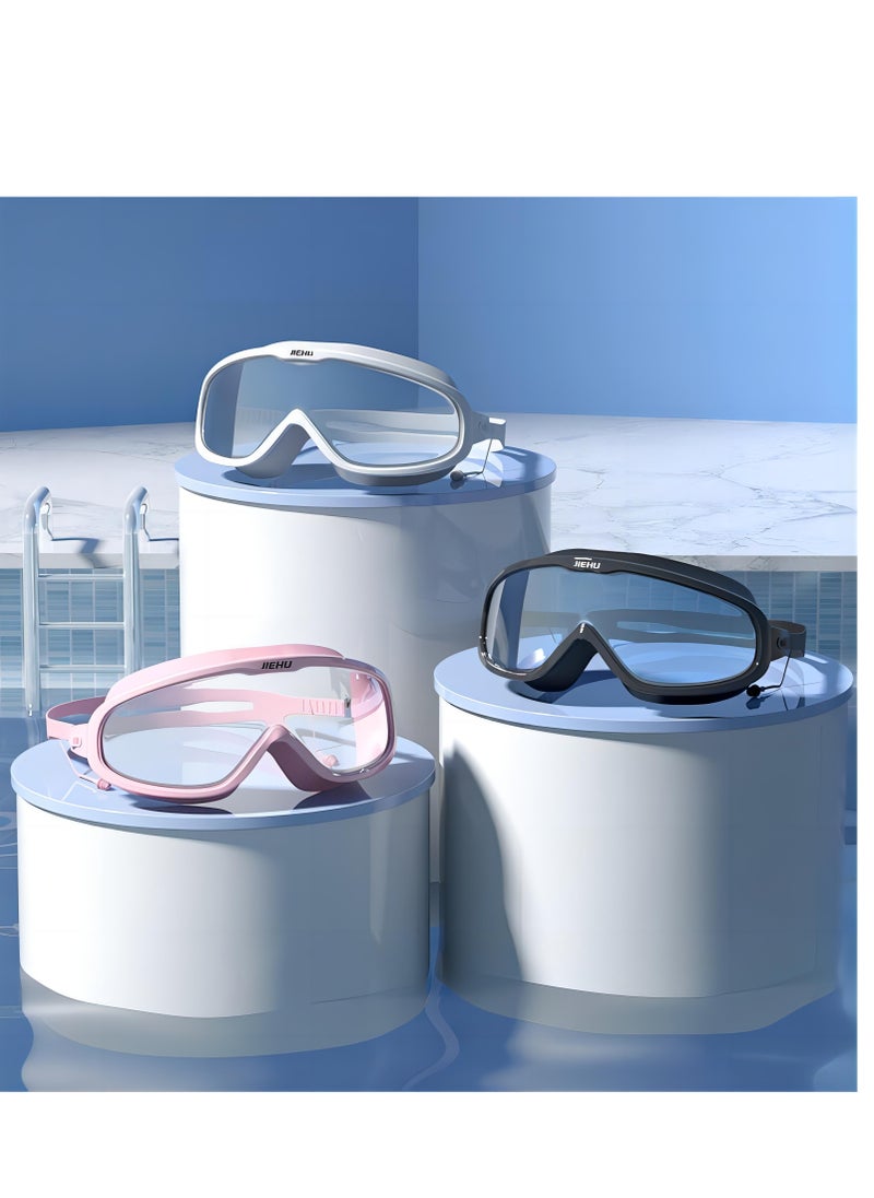JIEHU All-in-One Swim Goggles with Integrated Earplugs: Leakproof and Anti-Fog for Ages 12 and Up  - Image 4