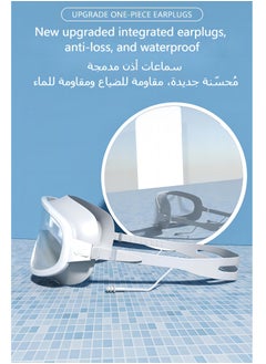چيهو نظارات سباحة الكل في واحد مع سماعات أذن مدمجة: مانعة للتسرب ومضادة للضباب  - Image 2