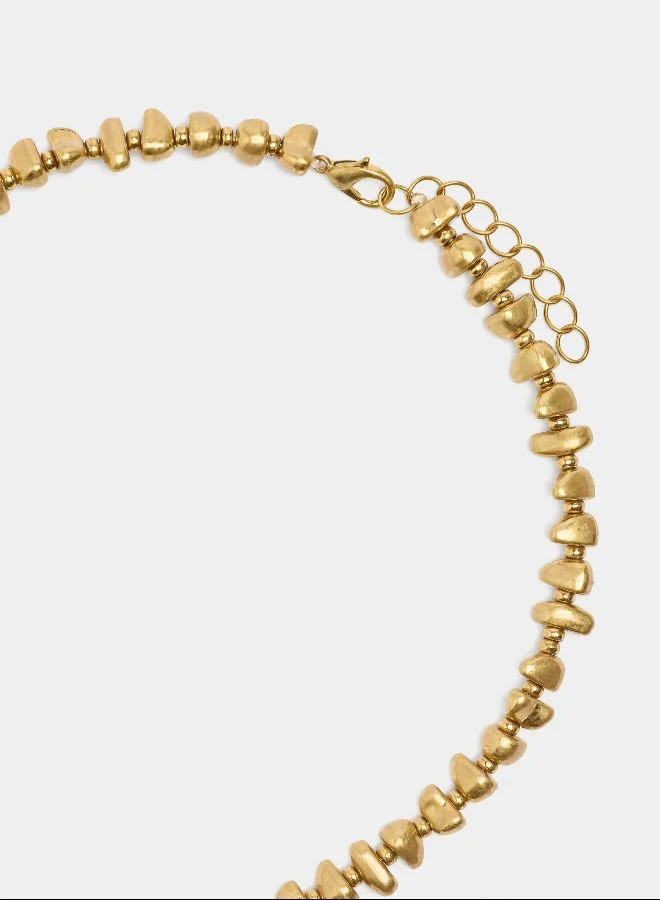 PARFOIS Necklace With Hand And Stone Pendants