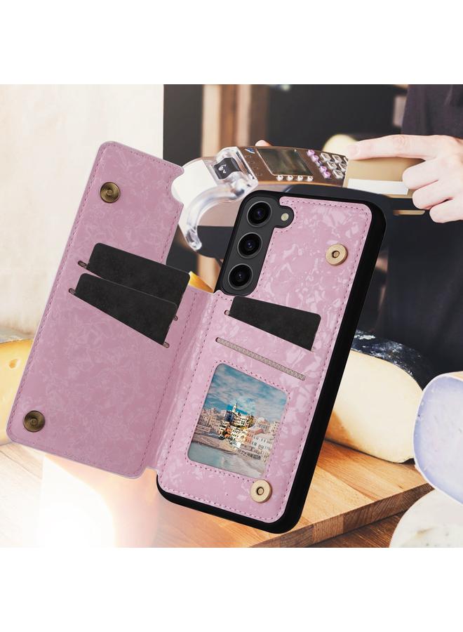 اس-توب جراب لهاتف Samsung Galaxy S23+ 5G مطبوع بمشبك مزدوج RFID مضاد للسرقة - Image 2