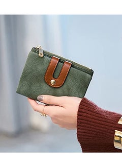 Wallet, Women's Rfid Small Bifold Leather Wallet Ladies Mini Zipper Coin Purse id card Pocket, Slim Compact Thin (Green) - pzsku/ZB544A9E459864441E09FZ/45/_/1733388180/e4c996f1-c77a-4711-91c3-a781b3feaaf2