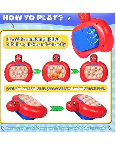 Kaimirui Pop It Electronic Toy, Quick Push Bubbles Game Console, Speed Push Game Fidget Toys, Pop It Fidget Toy, Game Machine For Kids Suitable To Relieve Stress For Children And Adults
