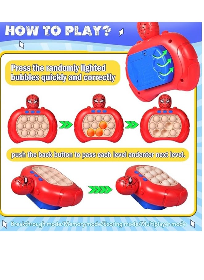 Kaimirui Pop It Electronic Toy, Quick Push Bubbles Game Console, Speed Push Game Fidget Toys, Pop It Fidget Toy, Game Machine For Kids Suitable To Relieve Stress For Children And Adults