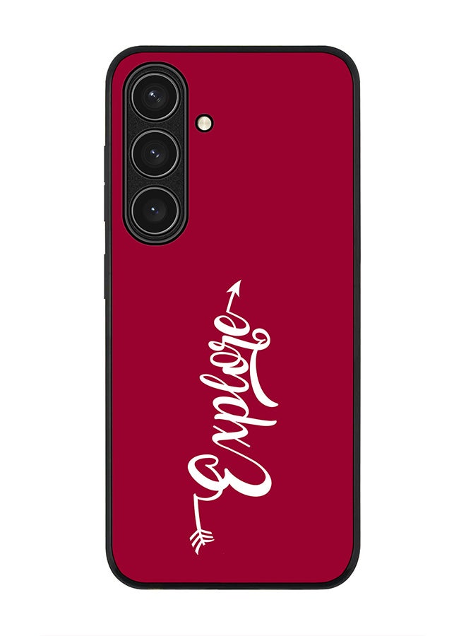 Stylizedd Rugged Black edge case for Samsung Galaxy S24 FE, Slim fit Soft Case Flexible Rubber Edges Anti Drop TPU Gel Thin Cover -  Explore - Image 1