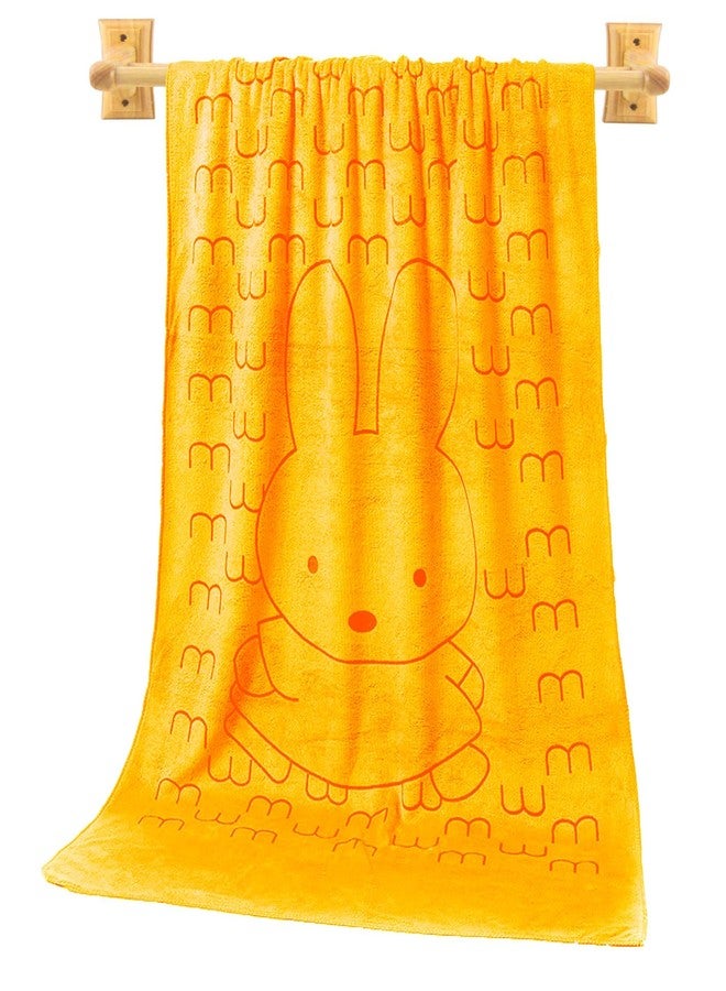 RVM Toys RV Mart Microfibre Soft Cotton 60x120cm Bath Towels Extra Soft Towel Quick Dry Strong Water Absorbent Bathing Towel for Baby Infants 0-12 Months New Born Babies Boys Girls Kids Yellow