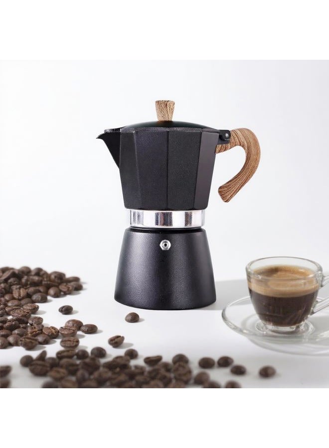 AIFUSI (6 CUP (300ml/10 OZ)) - Moka Pot, 6 Cup Stovetop Espresso Maker - 296ml Manual Cuban Coffee Percolator Machine Premium Aluminium Moka Italian Espresso Greca Coffee Maker Brewer Percolator - Image 1