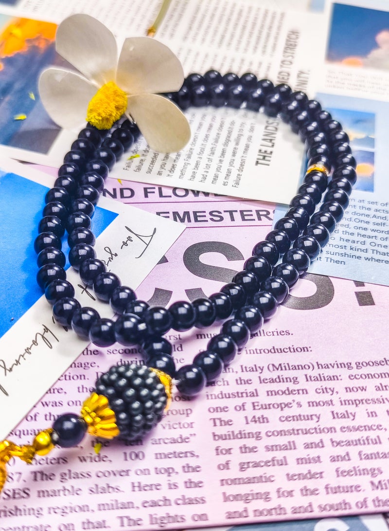 salaam-fashion 99-Bead Black Pearl Tasbih – Elegant Prayer Beads for Devout Muslims | Ramadan & Hajj Essential | Includes Premium Gift Box - Image 1