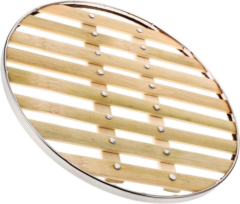 Stainless Steel Edged Steamer Mat 30cm Non Stick Reusable round Steamer Pad Inserts for Dumplings and Vegetables Accessories - Image 1