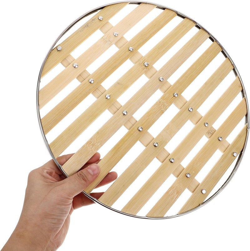 Stainless Steel Edged Steamer Mat 30cm Non Stick Reusable round Steamer Pad Inserts for Dumplings and Vegetables Accessories - Image 3