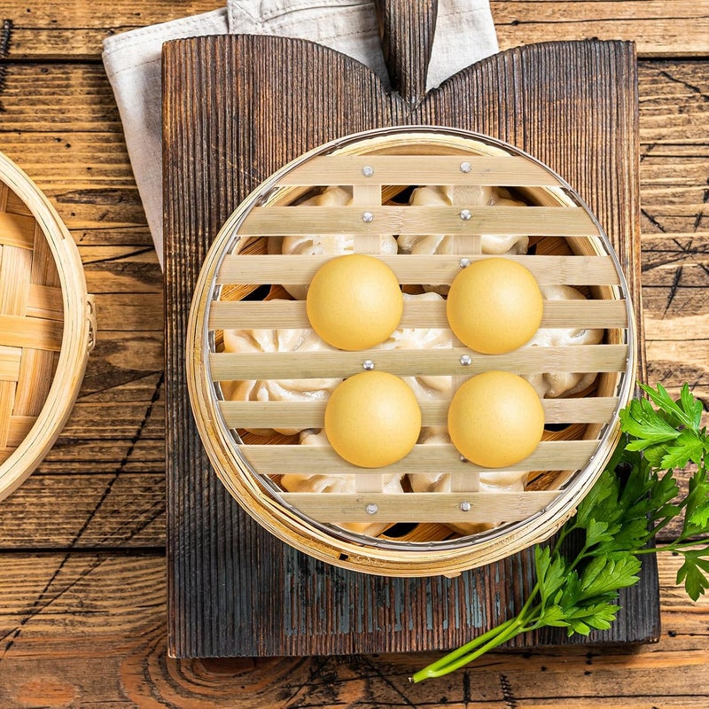 Stainless Steel Edged Steamer Mat 30cm Non Stick Reusable round Steamer Pad Inserts for Dumplings and Vegetables Accessories - Image 4