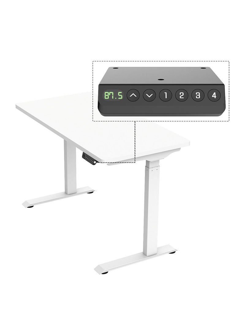 Flexispot - Flexispot Electric Height Adjustable Standing Desk, 48 x 24 Inches Sit Stand Up Computer Desk Workstation for Home Office White Frame White Desktop - Image 1