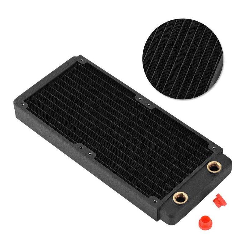 240mm Copper Water Cooling Radiator Computer Liquid Heat Exchanger Heat Sink 9.4 Inches - Image 4