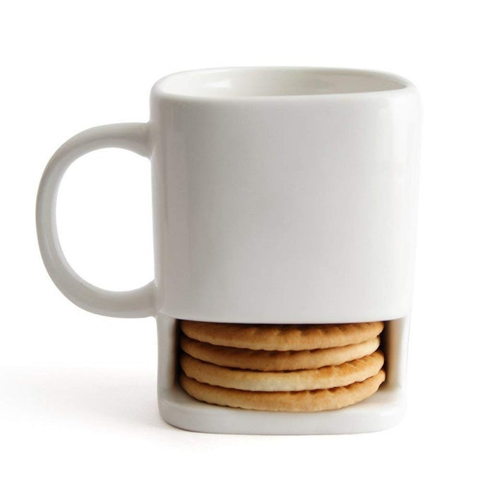 CERAMIC COOKIE MUG I BISCUIT HOLDER MUG FOR COFFEETEA I PERFECT FOR OFFICE I MICROWAVE SAFE I BEST FOR GIFTING 210 ML