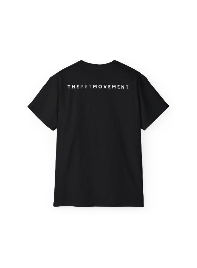 The Pet Movement Cotton Shirt | Relaxed Fit | Crew Neck | Heavy Duty Fabric | Soft, Breathable Fabric, Everyday, all season, Trendy| Black T-shirt | Pet Lover,  Beautiful Art Cat - Image 4