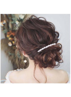 Yheakne Vintage Pearl Hair Comb Gold Pearl Wedding Hair Comb Clip Metal Hair Comb Headpieces Decorative Head Comb Headwear Bride Barrette Hair Piece Wedding Hair Accessories for Women and Girls Gold C 