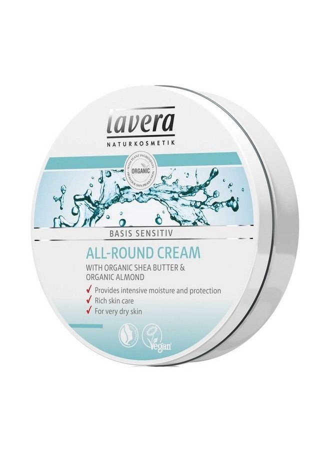 lavera BasisSensitiv AllRound Cream Moisturizing Body Cream With Shea Butter & Almond Oil To Protect Dry Skin & For A Soft And Supple Feeling  5 Oz. Single  - Image 5