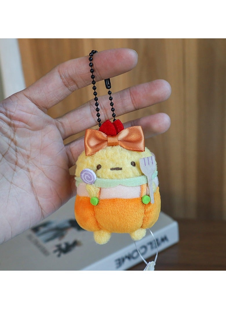 general Cute Corner Creatures Fried Shrimp Plush Keychain Doll, Cartoon Toy, and Bag Pendant