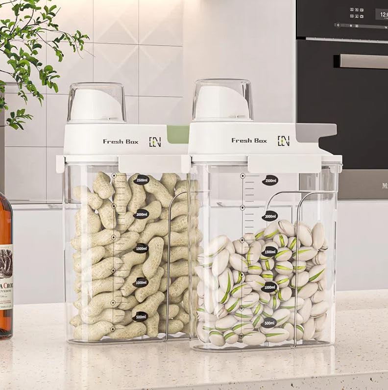 Seadra Airtight LeakProof Food Storage Container InsectProof Portable Square Tank for Rice Grains Nuts Flour Essential Kitchen Organizer - Image 4