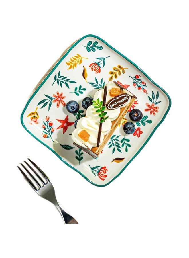 JD.com Jd Jingzao American-Style Tableware Set, Plates And Dishes For Housewarming, Ceramic Home Use, American-Style Dessert Plates 6 Inches * 4 - Image 2