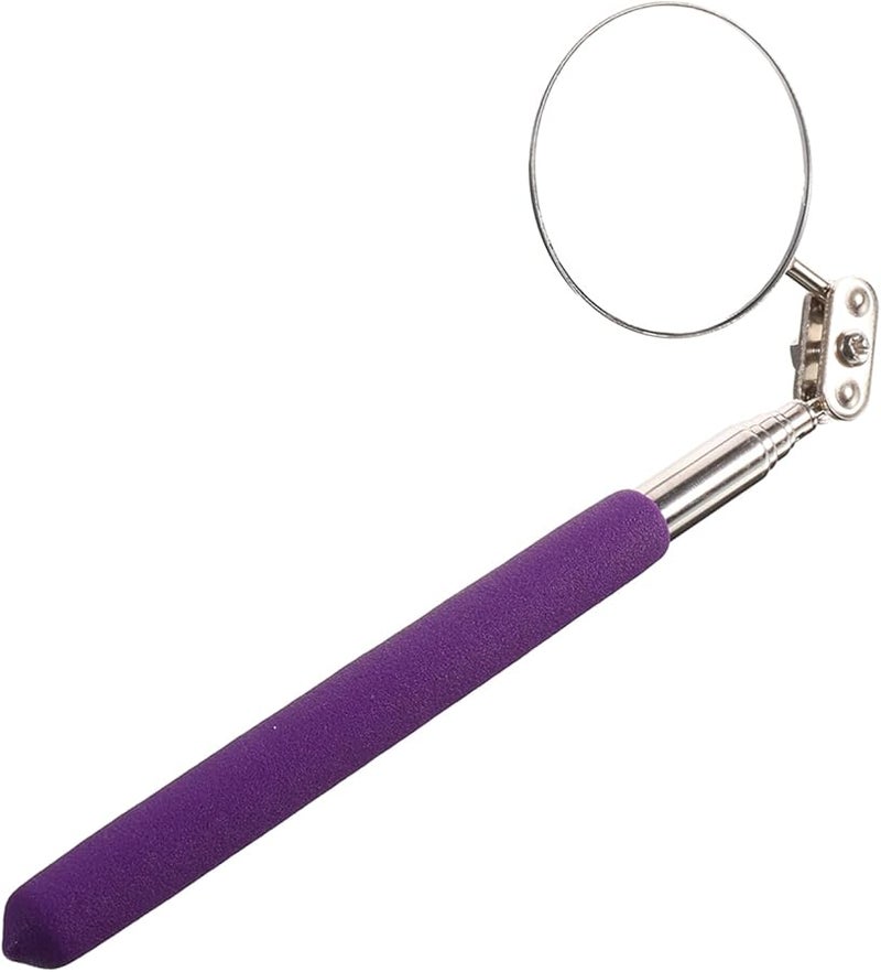 360 Degree Telescoping Inspection Mirror Rotating Reflective Underbody Check Tool - Image 2