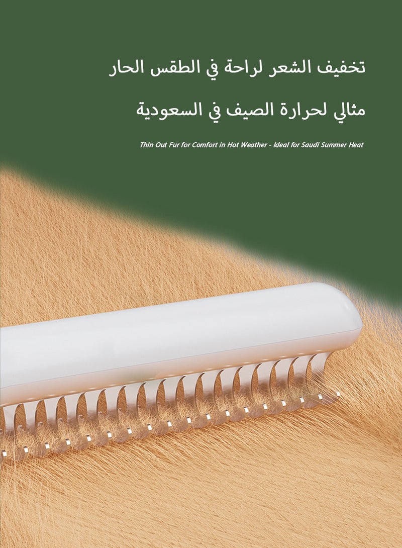 Generic Flea Removal Pet Grooming Comb for Cats & Dogs – 3-in-1 Stainless Steel Brush for Flea Control, Detangling & Massage, Hairball & Knot Cleaner for Long, Curly Hair, Ideal for Indoor Saudi Pets  - Image 3