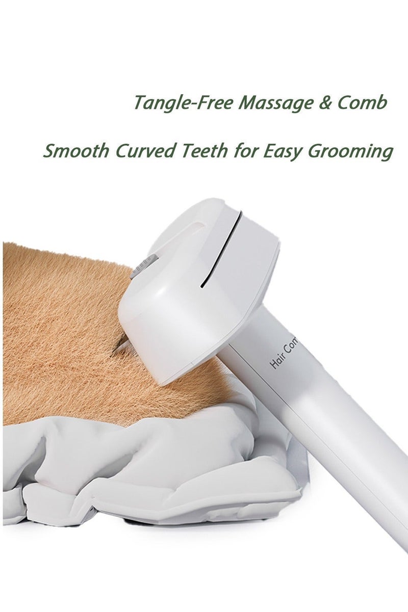 مشط كلاب سعودي - أداة تنظيف ثلاثية في واحدة للسلالات السلوكانية والعربية، أمشاط فولاذ مقاوم للصدأ للتحكم في التساقط وإزالة التشابك وتدليك الفراء - Image 5