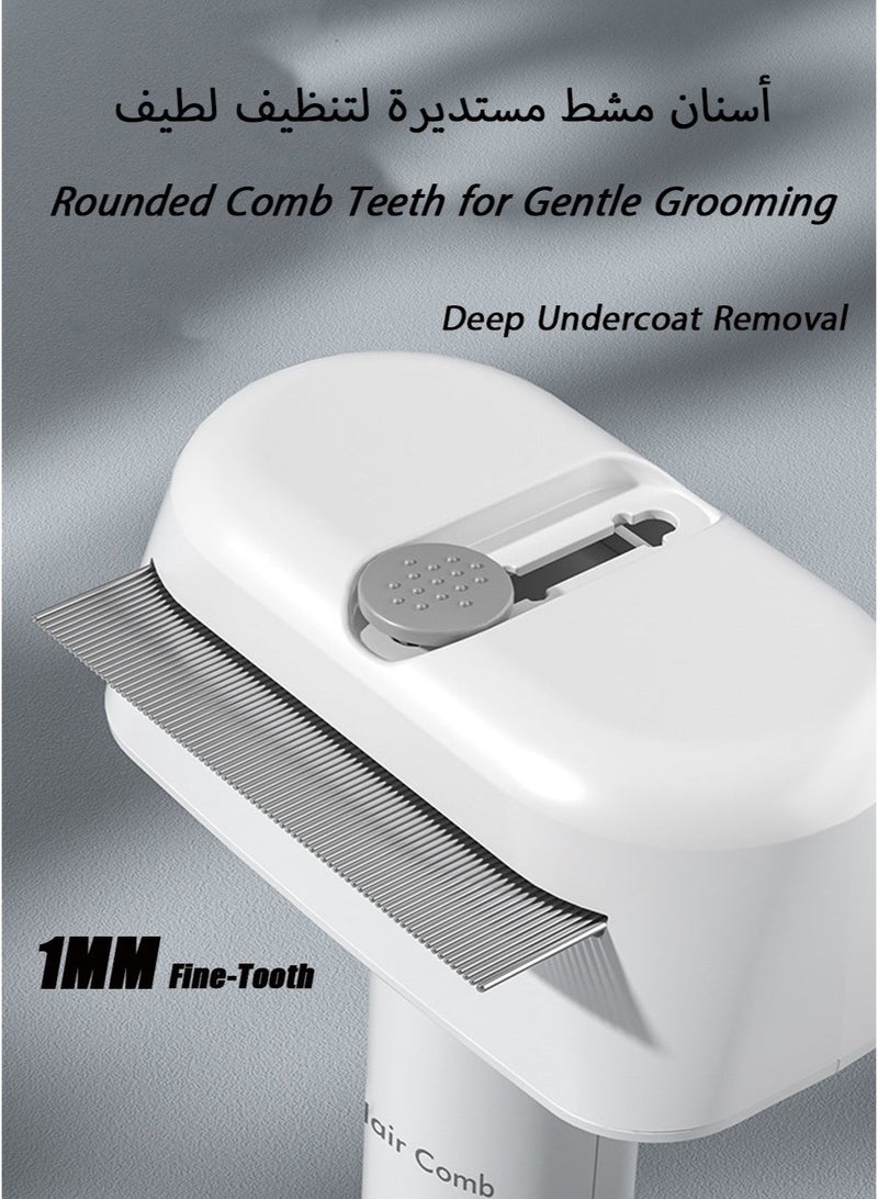 أوقف تشابك الشعر وتساقطه والطفيليات في حر السعودية! مشط للقطط والكلاب 3 في 1 - مشط قطط فك التشابك، مزيل الوبر العميق ومزيل القمل للسلالات الفارسية والسلوكانية - Image 2