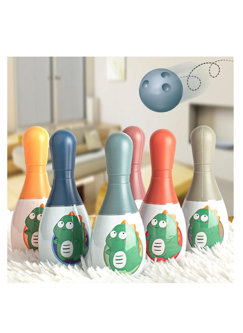 SYOSI Kids Bowling Set Educational Mini Bowling Set Indoor Outdoor Games Set for Family Games Educational Toy Mini Bowling Set with 6 Bowling Pins and 2 Balls for Boys Girls  - Image 4
