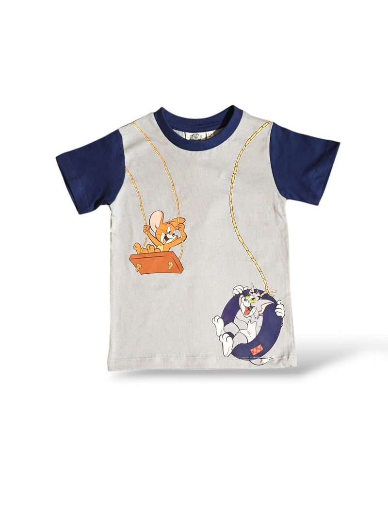 Tom And Jerry TOM AND JERRY BOYS SHORT SLEEVE PAJAMA SET  - Image 2
