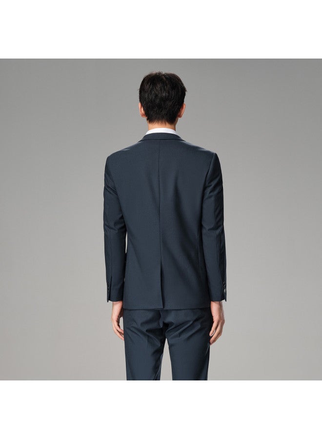 HLA Elastic Waistband】men's Formal Wedding Tuxedo Suit With Notched Lapel For Spring And Autumn - Image 5