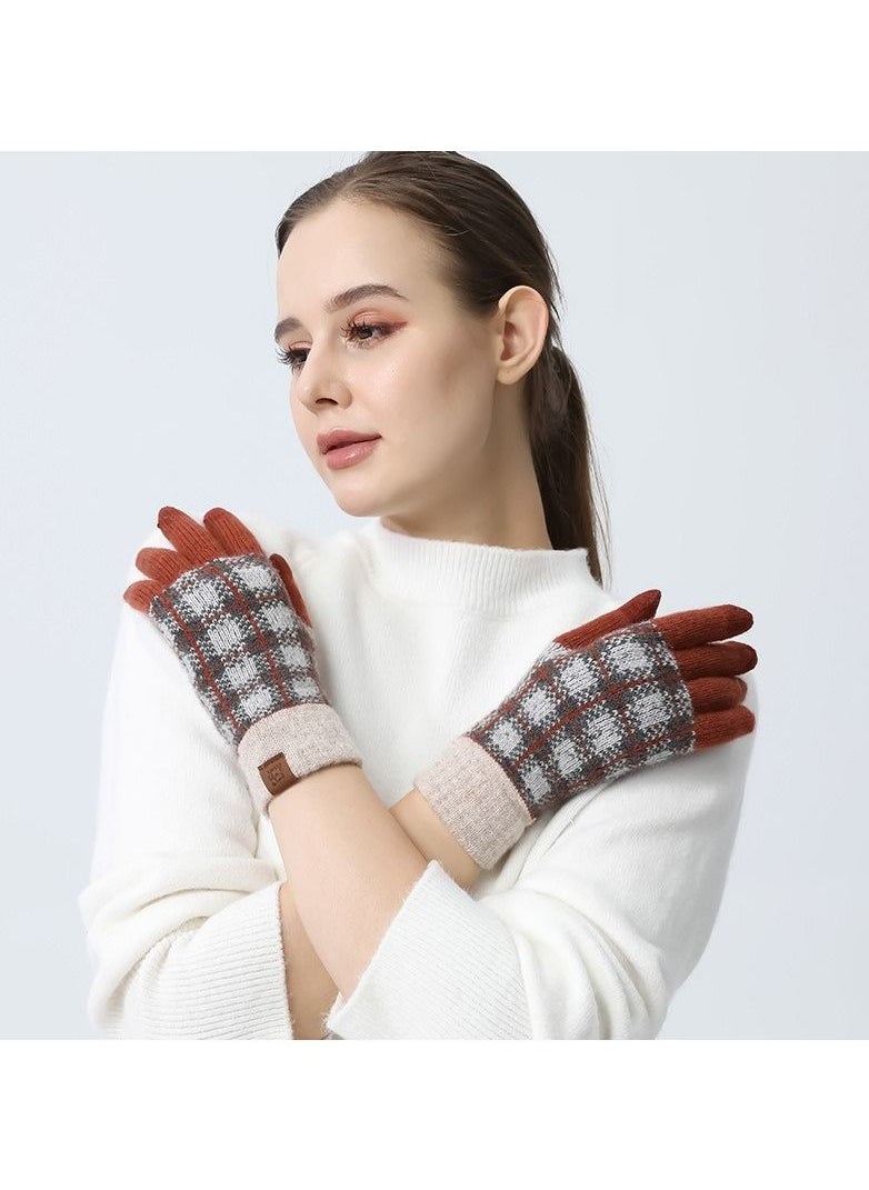 Loquat - Solid Knit Gloves - Image 1
