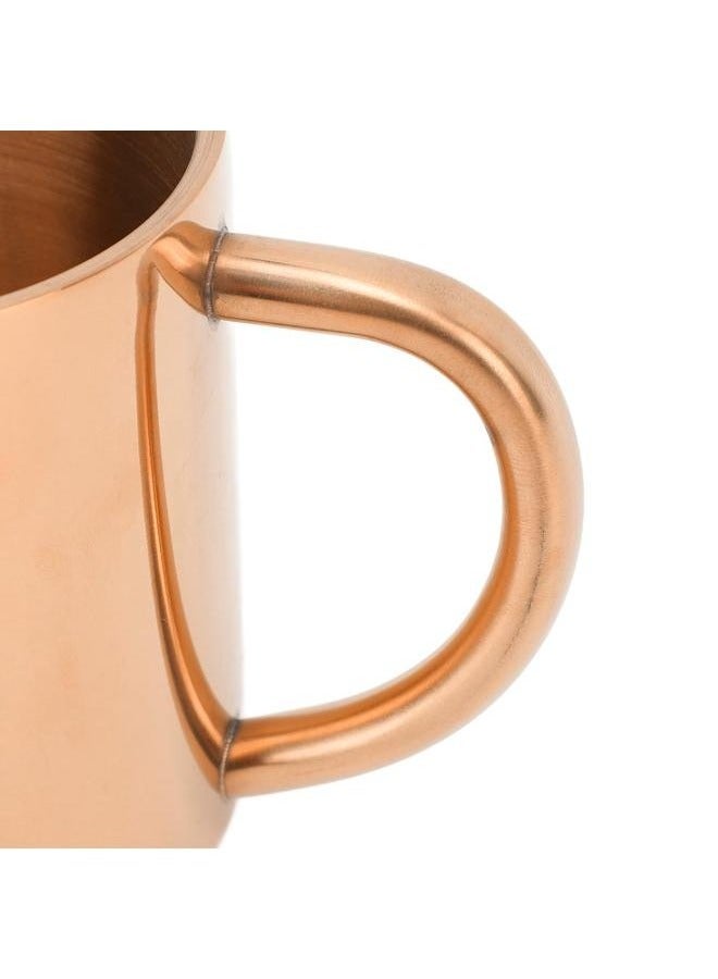 Bukela Coffee Mug 304 Stainless Steel Coffee Cup Large Capacity Double Wall Insulated Cup with Handle for Tea Milk Rose Gold 220ML - Image 5