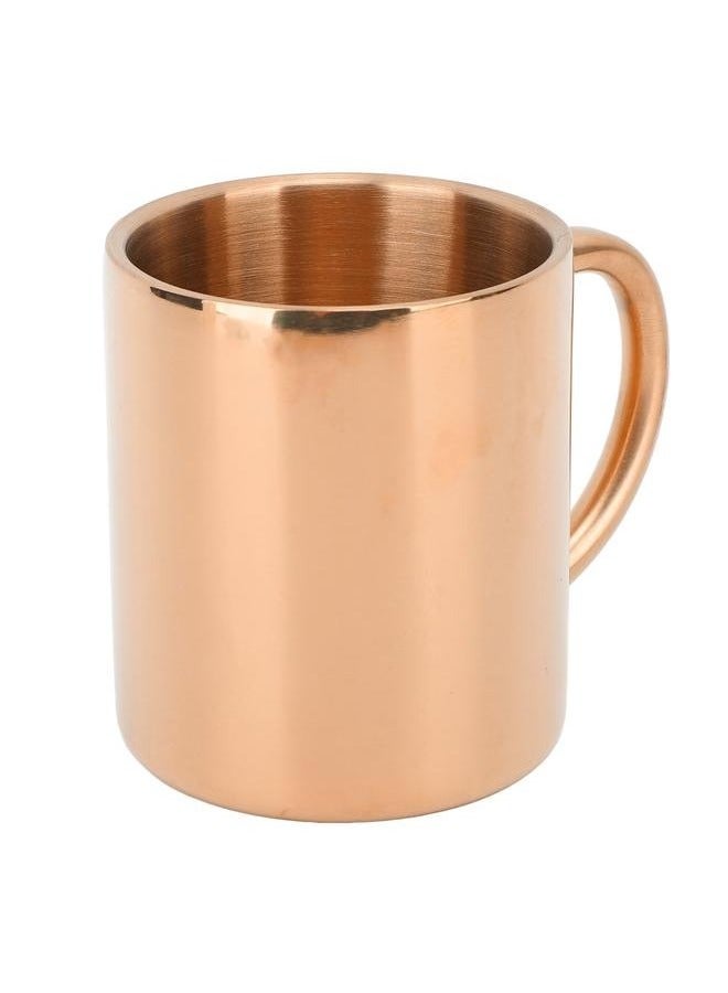 Bukela Coffee Mug 304 Stainless Steel Coffee Cup Large Capacity Double Wall Insulated Cup with Handle for Tea Milk Rose Gold 220ML - Image 3