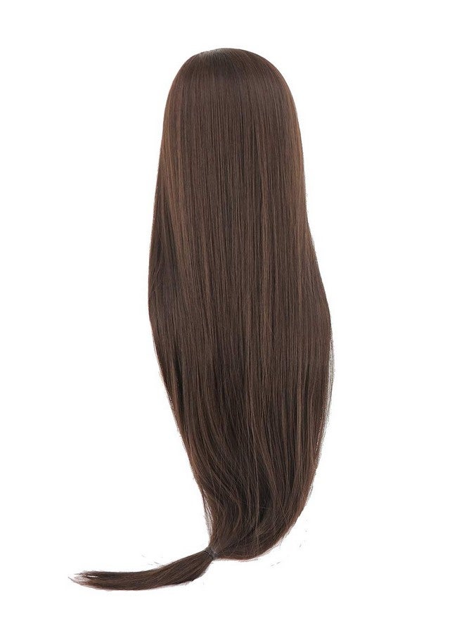 PWEINCY Brown Tifa Lockhart Cosplay Wig Ff7 Women Long Synthetic Hair With Bangs For Halloween Costume - Image 5
