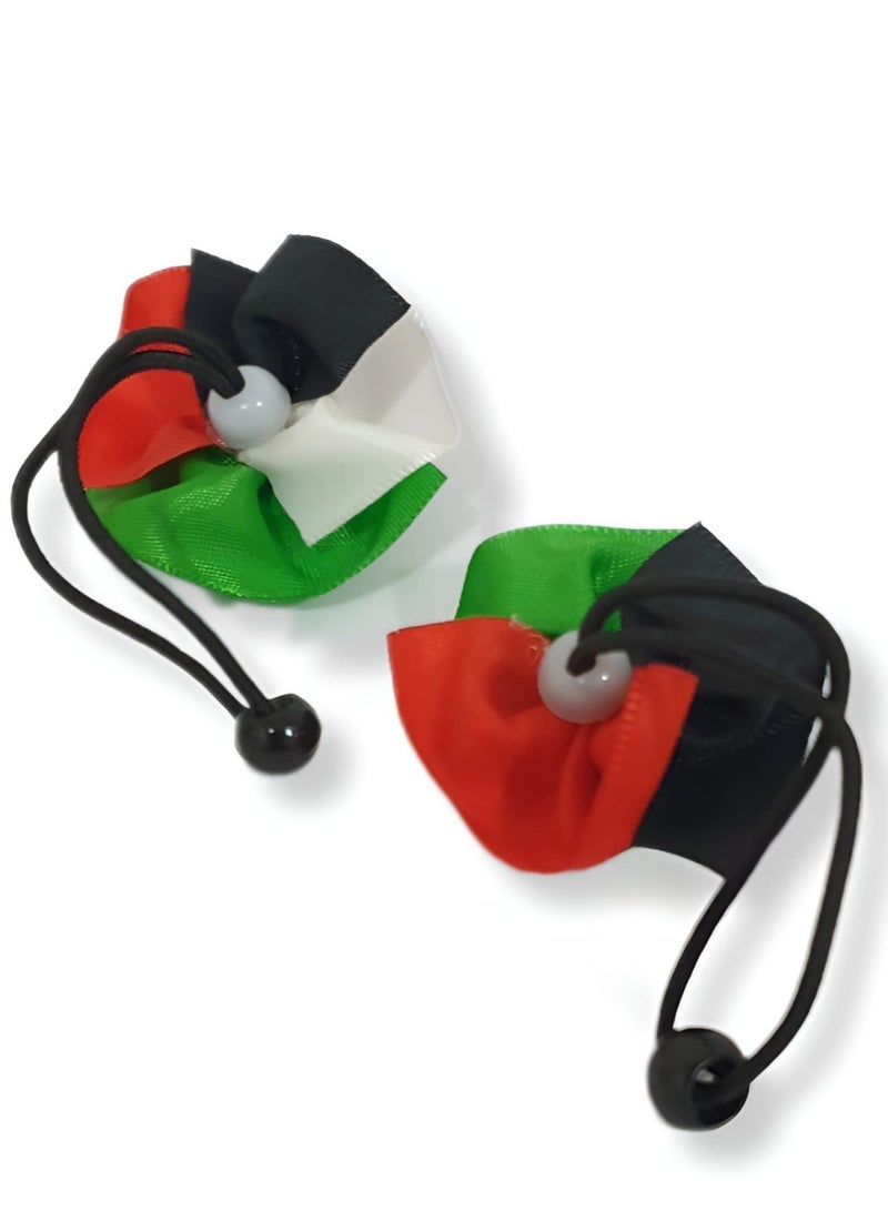 الزعابية مشبك شعر مع علم وفراشة ذهبية 2 - Image 3