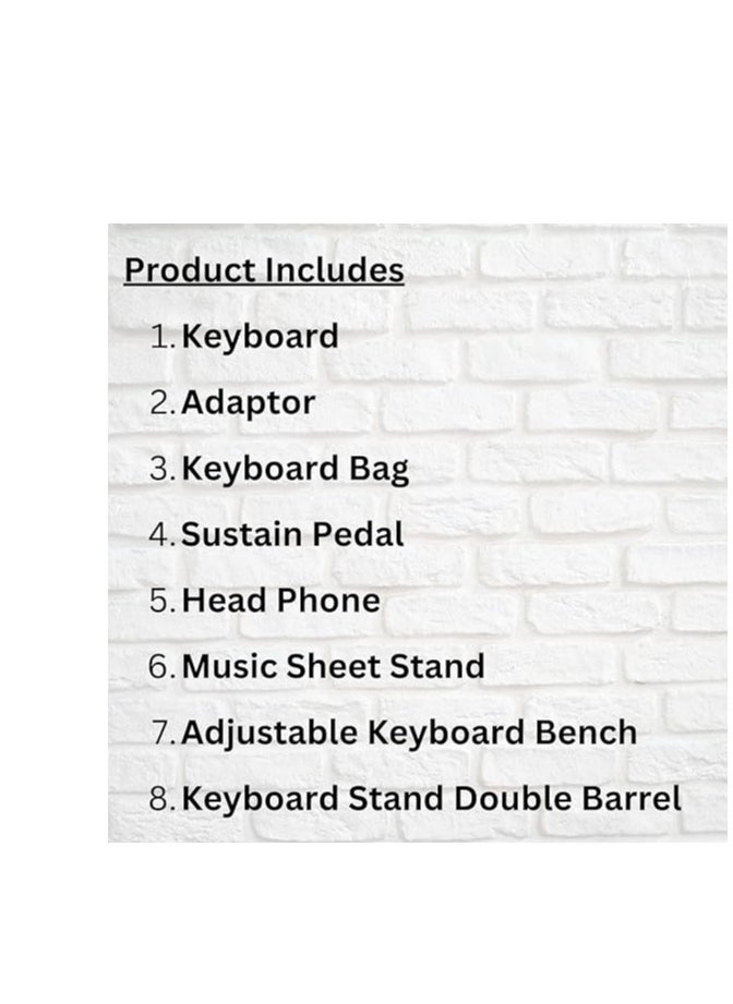 Beginner Combo Aiersi Silver Colour 61 keys Touch Response Electronic Organ A668 61-key Piano Styled Touch Response Keyboard LED Digital Display