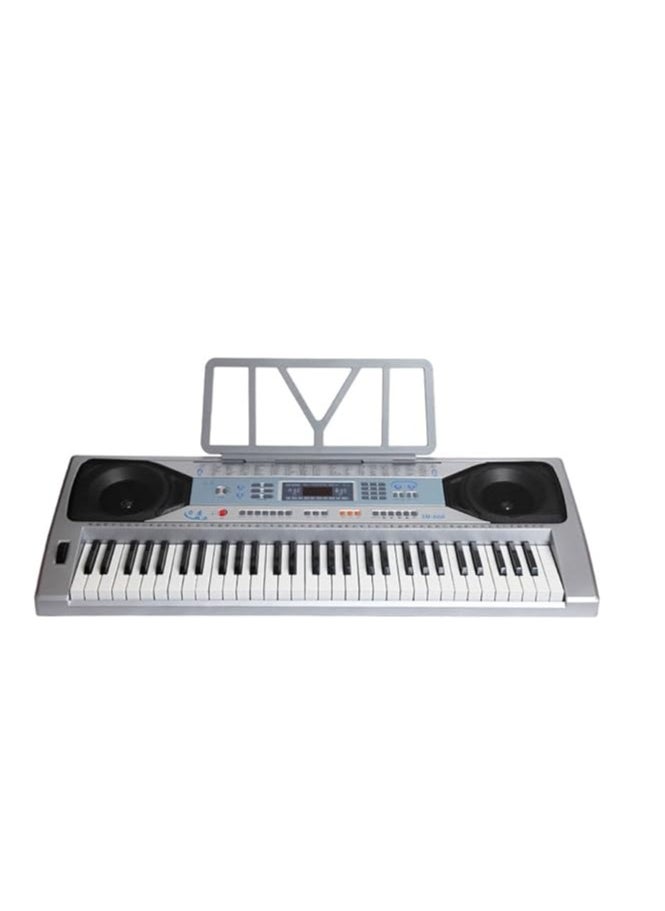 Beginner Combo Aiersi Silver Colour 61 keys Touch Response Electronic Organ A668 61-key Piano Styled Touch Response Keyboard LED Digital Display