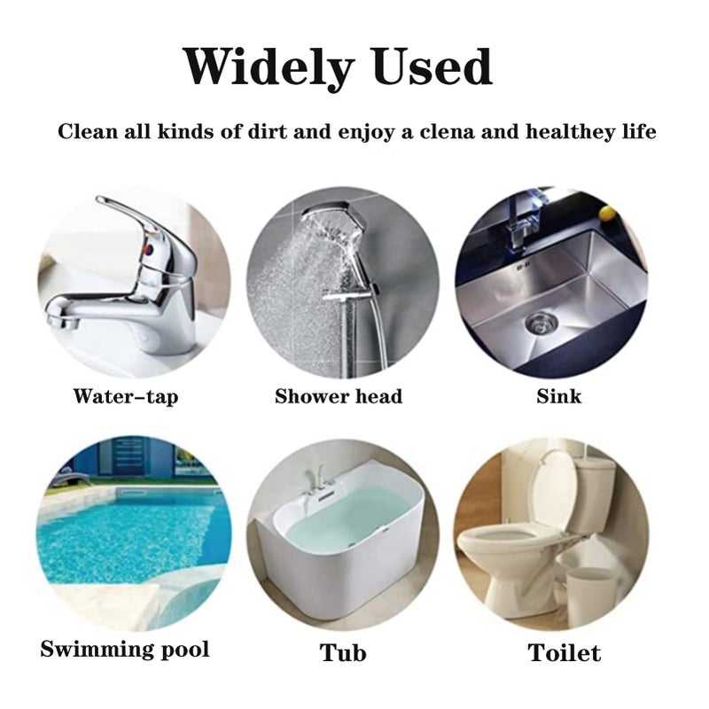 YINGMORE Pumice Stone Toilet Bowl Cleaner Toilet Deep Cleaning,Bathroom Cleaner Brush with Long Handle for Remove Hard Water Stains with Toilet Handle+ Pumice Stones - Image 4