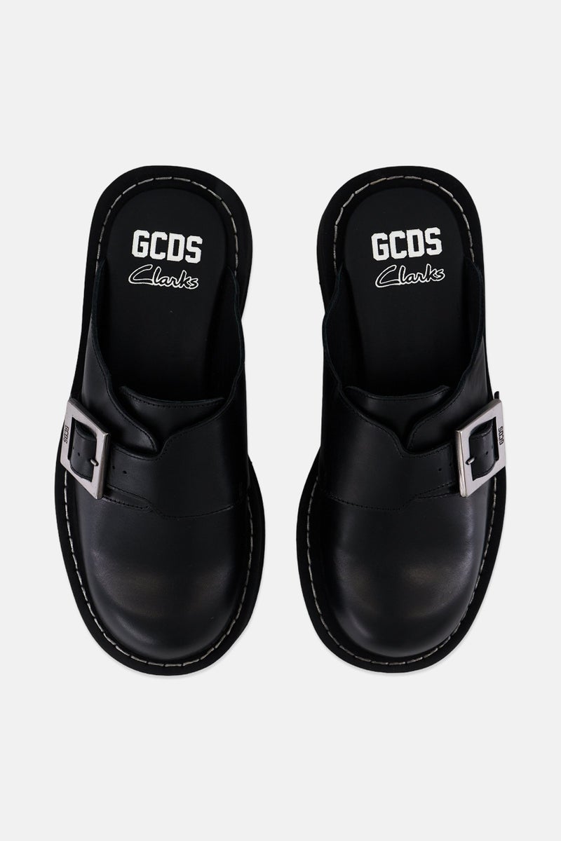 clarks GCDS x Clarks Men Slip On Clogs, Black  - Image 4
