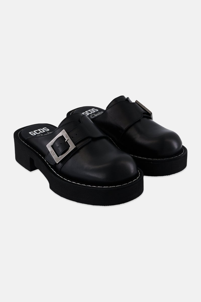clarks GCDS x Clarks Men Slip On Clogs, Black  - Image 1
