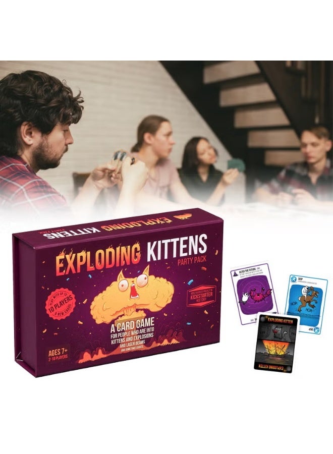 Exploding Kittens Party - A Russian Roulette Card Game, Easy Family-Friendly Party Games - Card Games For Adults, Teens & Kids - Image 2