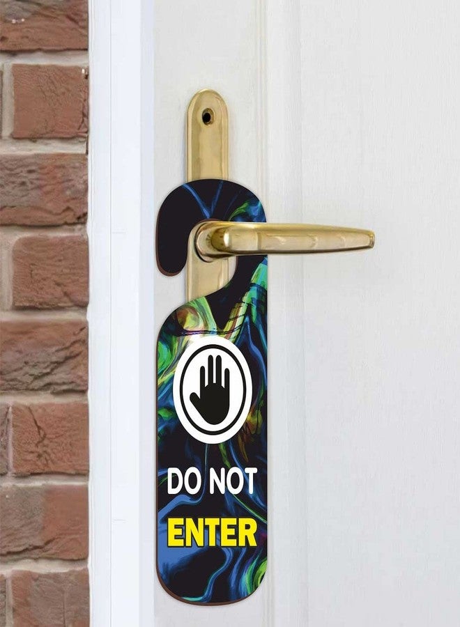 CVANU Do Not Enter Wooden Door Sign Hanger Size(24cm x 8.5cm)_cv19 - Image 4