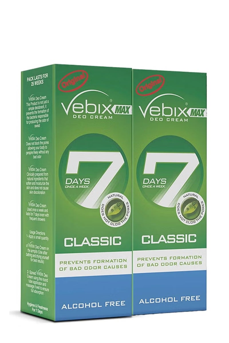 Vebix Max Deo Cream - Classic - 2 pcs - Image 1