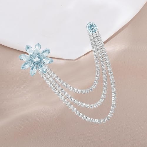 VAMA FASHIONS Silver Plated RhineStone Brooch Lapel Pin Sherwani Blazer Pin cufflinks tie pin Broach Brooches for Boys & men's (Broach Men's Kurta) - Image 4