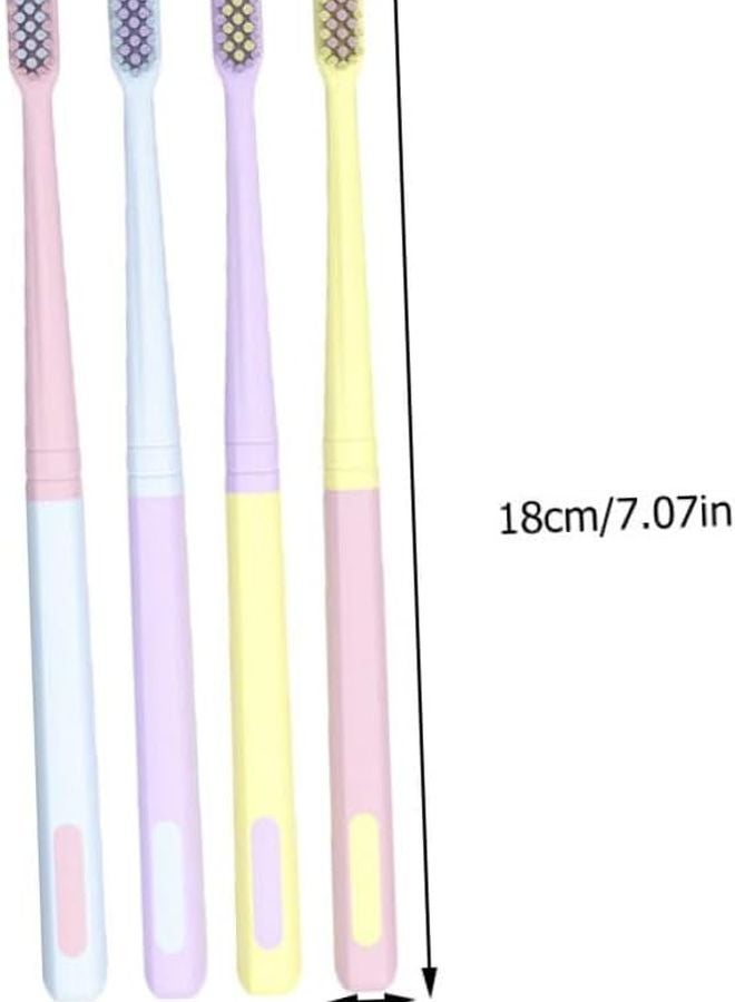 8Pcs Flexible Soft Bristles Toothbrush For Gum Care Portable Macaron Color Compact Head For Home And Travel - Image 3
