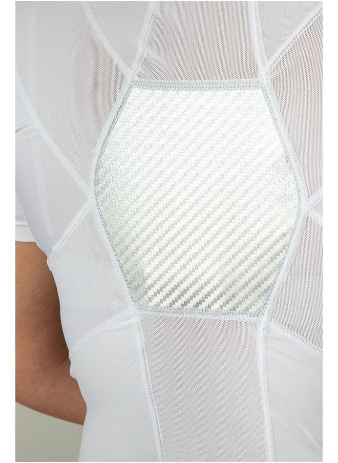 RelaxSan - Posture 6070-RP (White M) T Shirt, Back Straightener Posture Corrector for Women, Lumbar Support, Breathable - Image 1